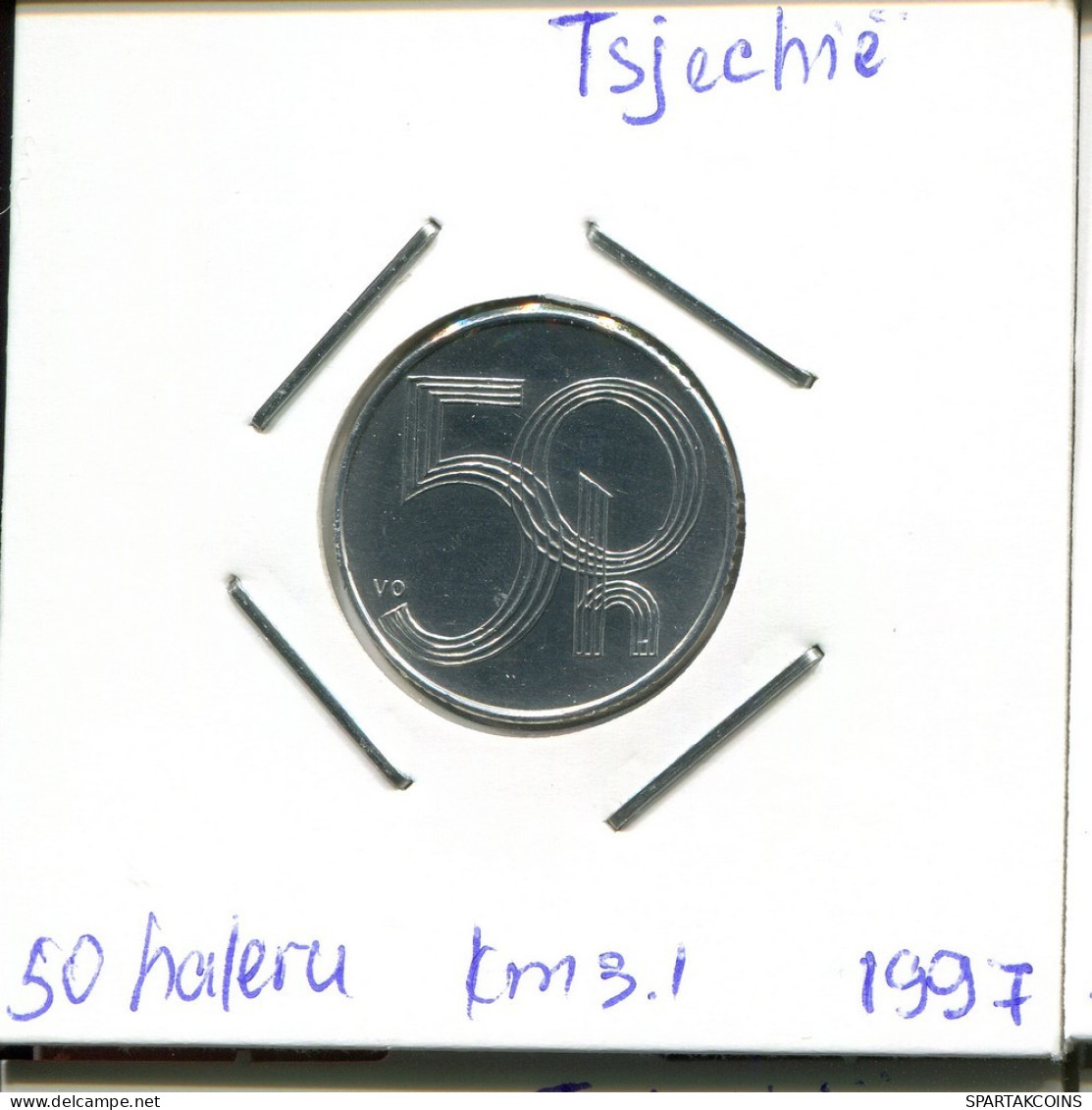 50 HELLER 1997 CZECH REPUBLIC Coin #AP729.2.U.A - Tchéquie
