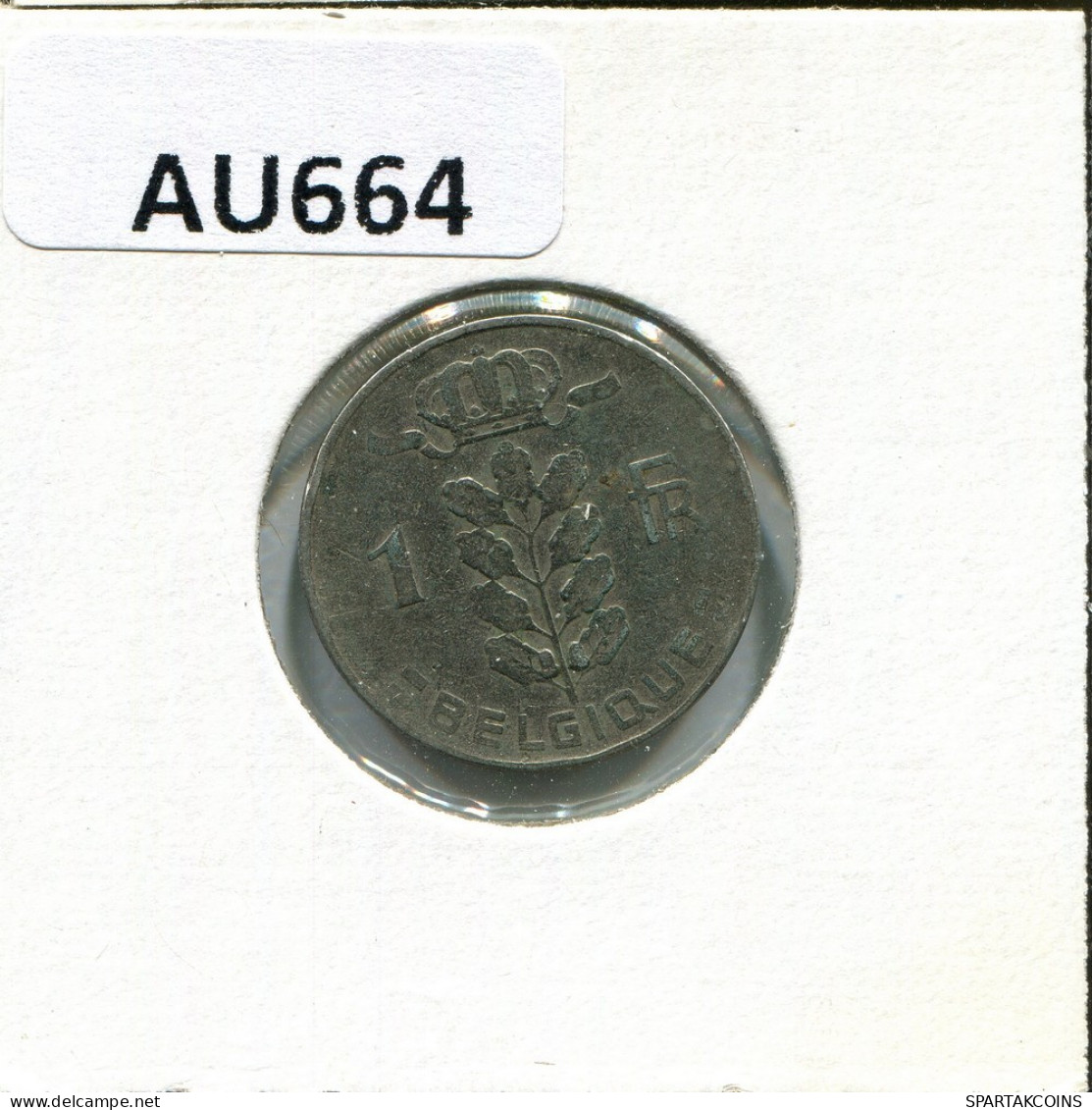 1 FRANC 1950 FRENCH Text BÉLGICA BELGIUM Moneda #AU664.E.A - 1 Franc