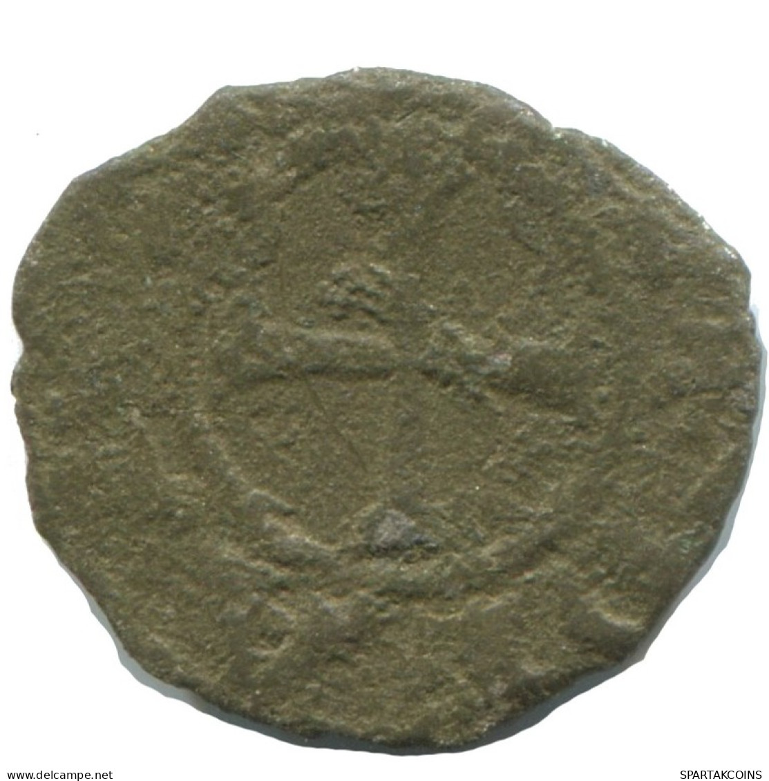 CRUSADER CROSS Authentic Original MEDIEVAL EUROPEAN Coin 0.5g/15mm #AC372.8.E.A - Altri – Europa