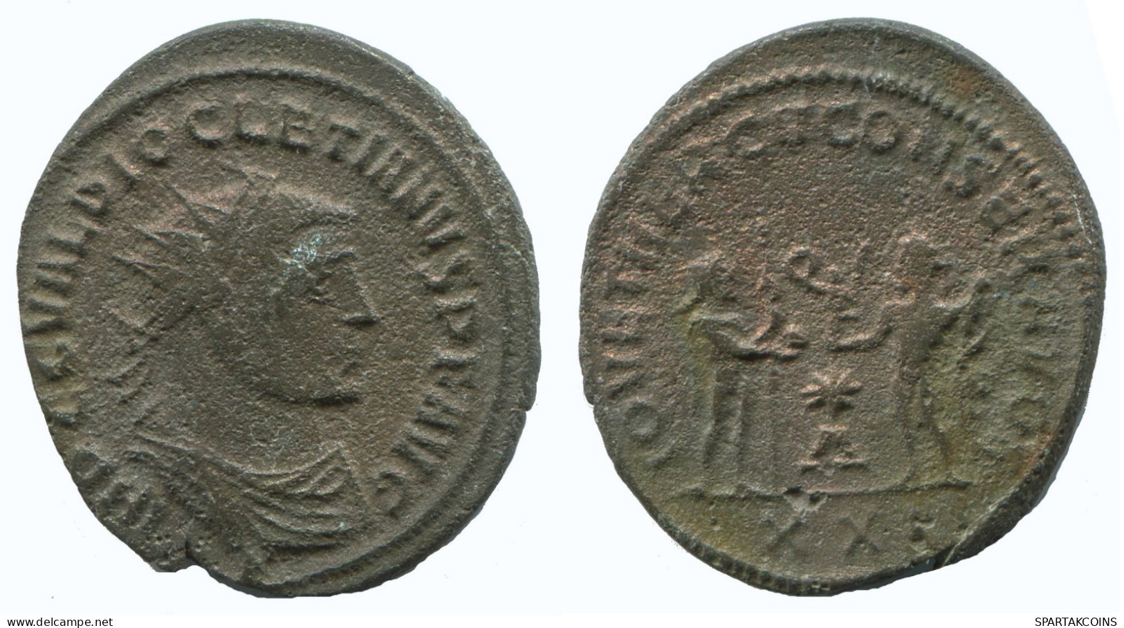 DIOCLETIAN ANTONINIANUS Antiochia *Δ/xxi AD323 Iovetherc 3.5g/23mm #NNN1846.18.F.A - The Tetrarchy (284 AD To 307 AD)