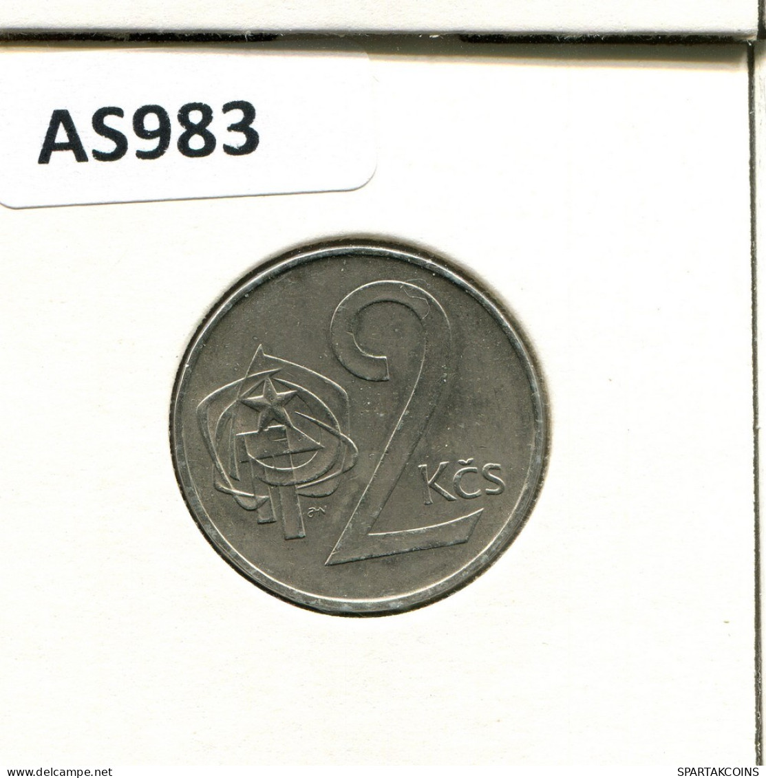 2 KORUN 1989 TSCHECHOSLOWAKEI CZECHOSLOWAKEI SLOVAKIA Münze #AS983.D.A - Tschechoslowakei
