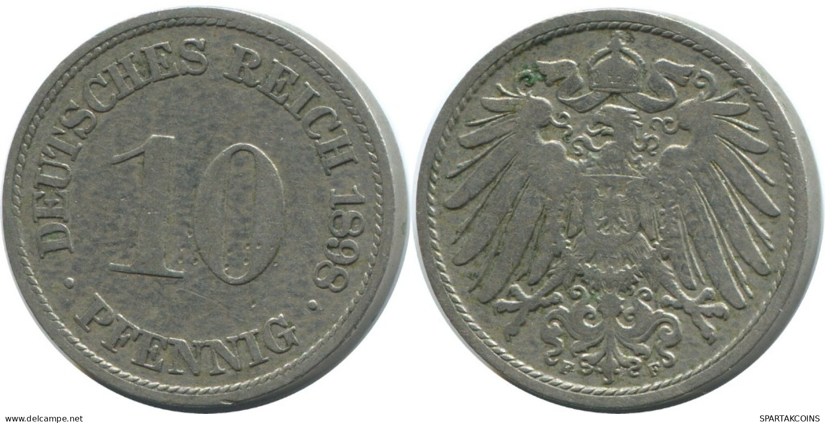 10 PFENNIG 1898 F ALLEMAGNE Pièce GERMANY #AE507.F.A - 10 Pfennig
