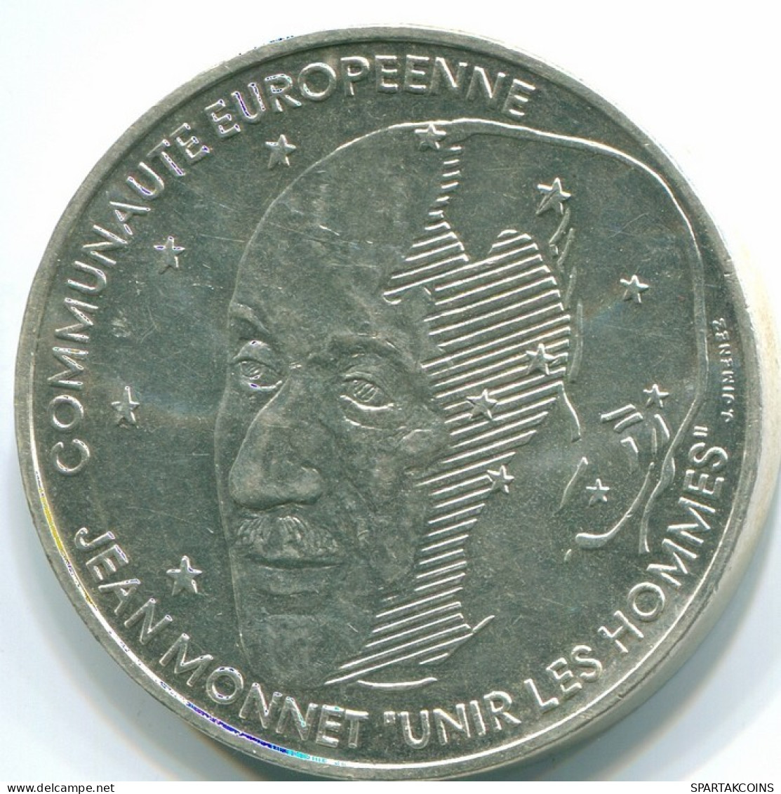 100 FRANCS 1992 FRANKREICH FRANCE JEAN MONNET Ag AUNC #FR1043.35.D.A - 100 Francs