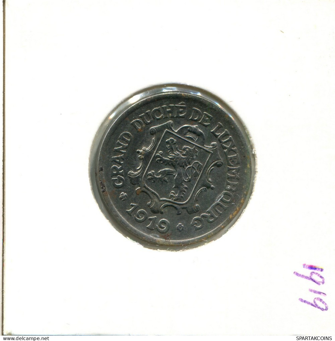 25 CENTIMES 1919 LUXEMBOURG Pièce #AT185.F.A - Luxemburg