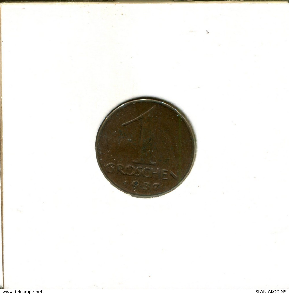 1 GROSCHEN 1937 ÖSTERREICH AUSTRIA Münze #AT454.D.A - Oesterreich