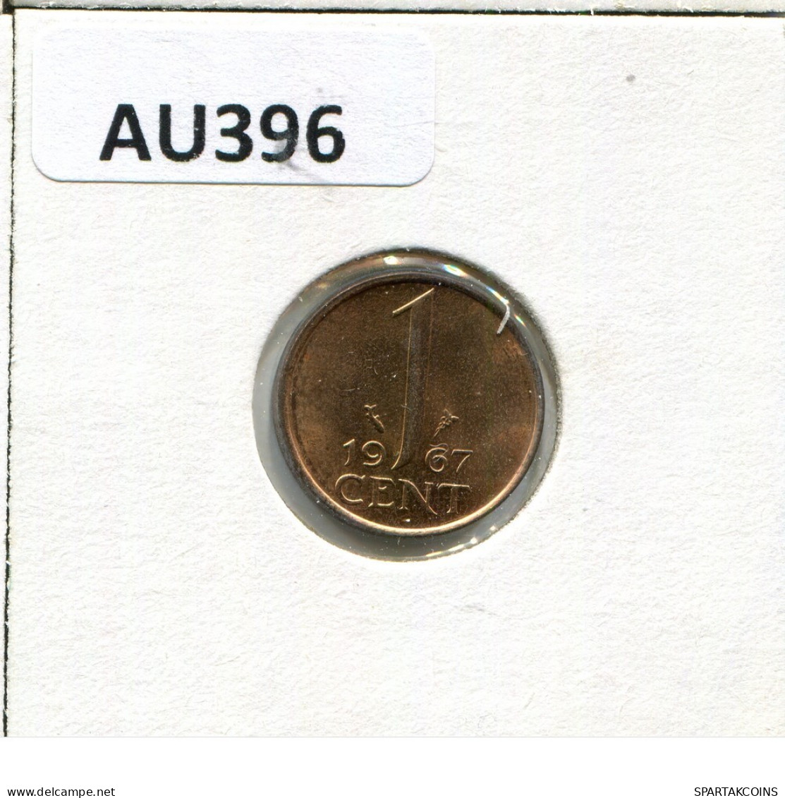 1 CENT 1967 NEERLANDÉS NETHERLANDS Moneda #AU396.E.A - 1948-1980: Juliana