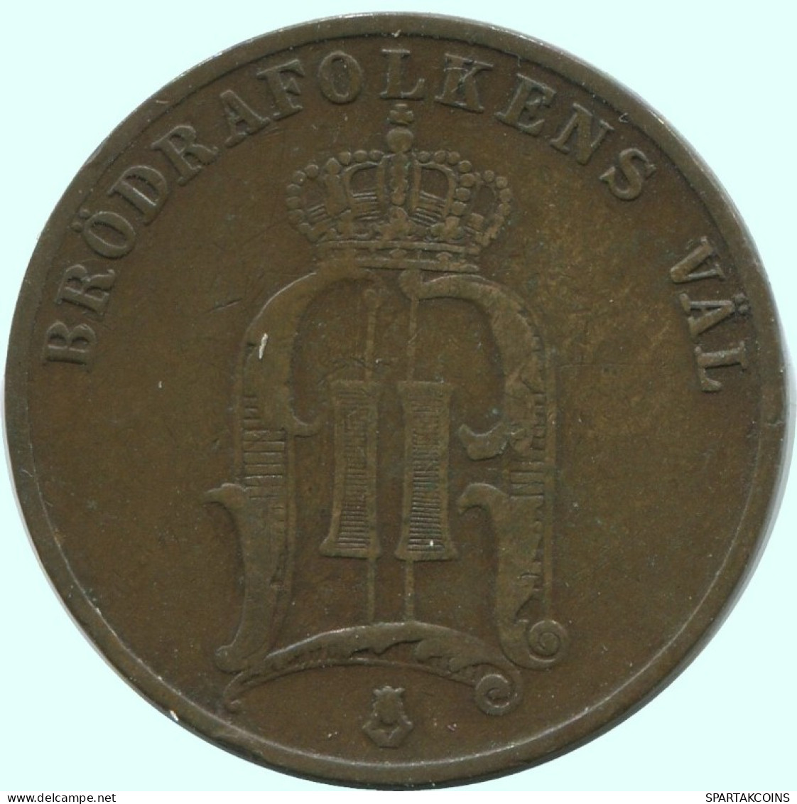 2 ORE 1886 SCHWEDEN SWEDEN Münze #AC914.2.D.A - Suède