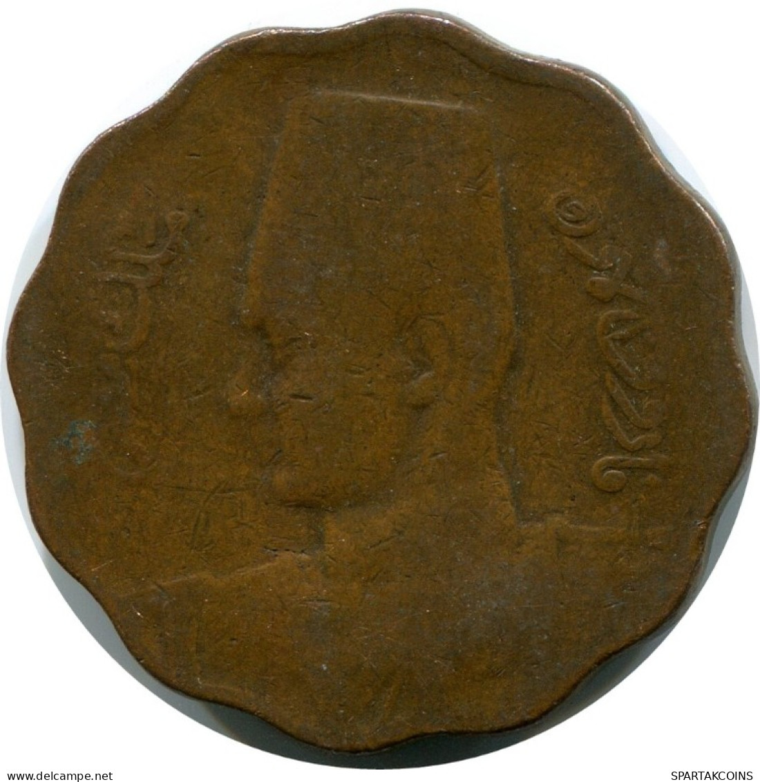 10 MILLIEMES 1943 EGYPT Islamic Coin #AH610.3.U.A - Egypt