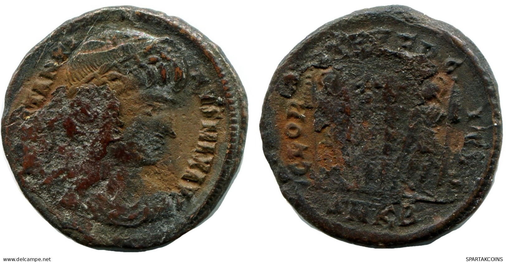 CONSTANTINE I MINTED IN CYZICUS FOUND IN IHNASYAH HOARD EGYPT #ANC10966.14.F.A - The Christian Empire (307 AD To 363 AD)