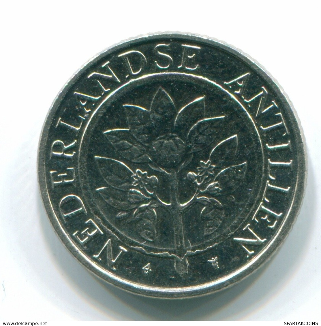 10 CENTS 1991 NETHERLANDS ANTILLES Nickel Colonial Coin #S11344.U.A - Nederlandse Antillen