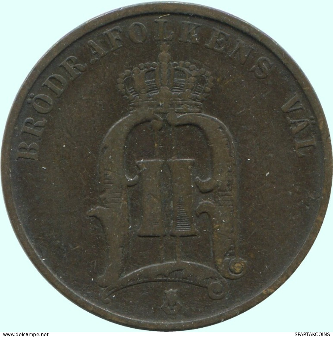 2 ORE 1881 SWEDEN Coin #AC924.2.U.A - Sweden