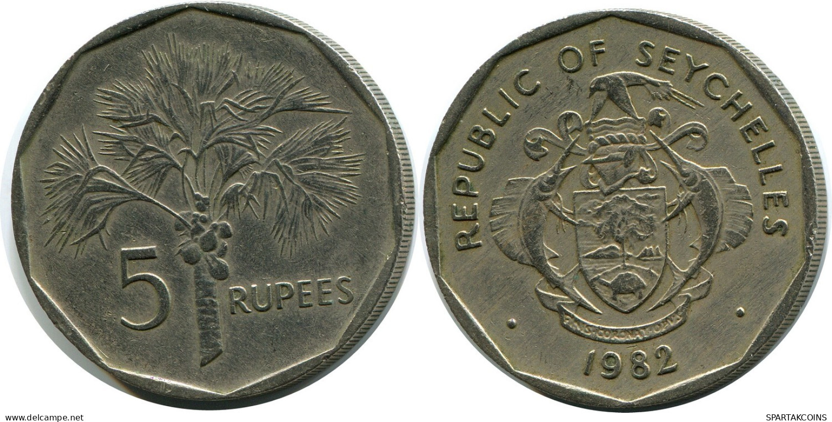 5 RUPEES 1982 SEYCHELLES Coin #AZ234.U.A - Seychellen
