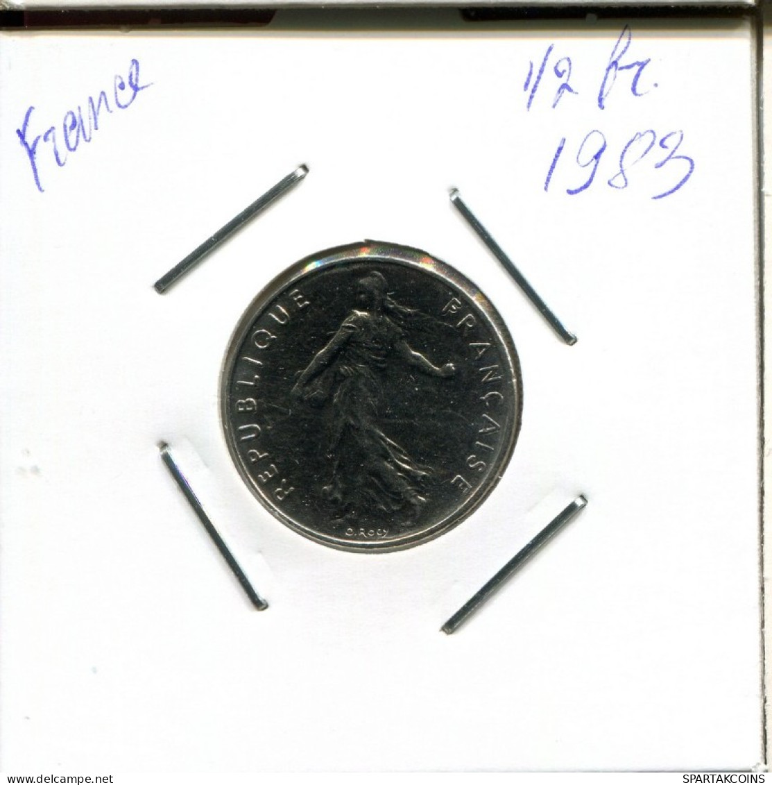 1/2 FRANC 1983 FRANCE Coin French Coin #AN921.U.A - 1/2 Franc