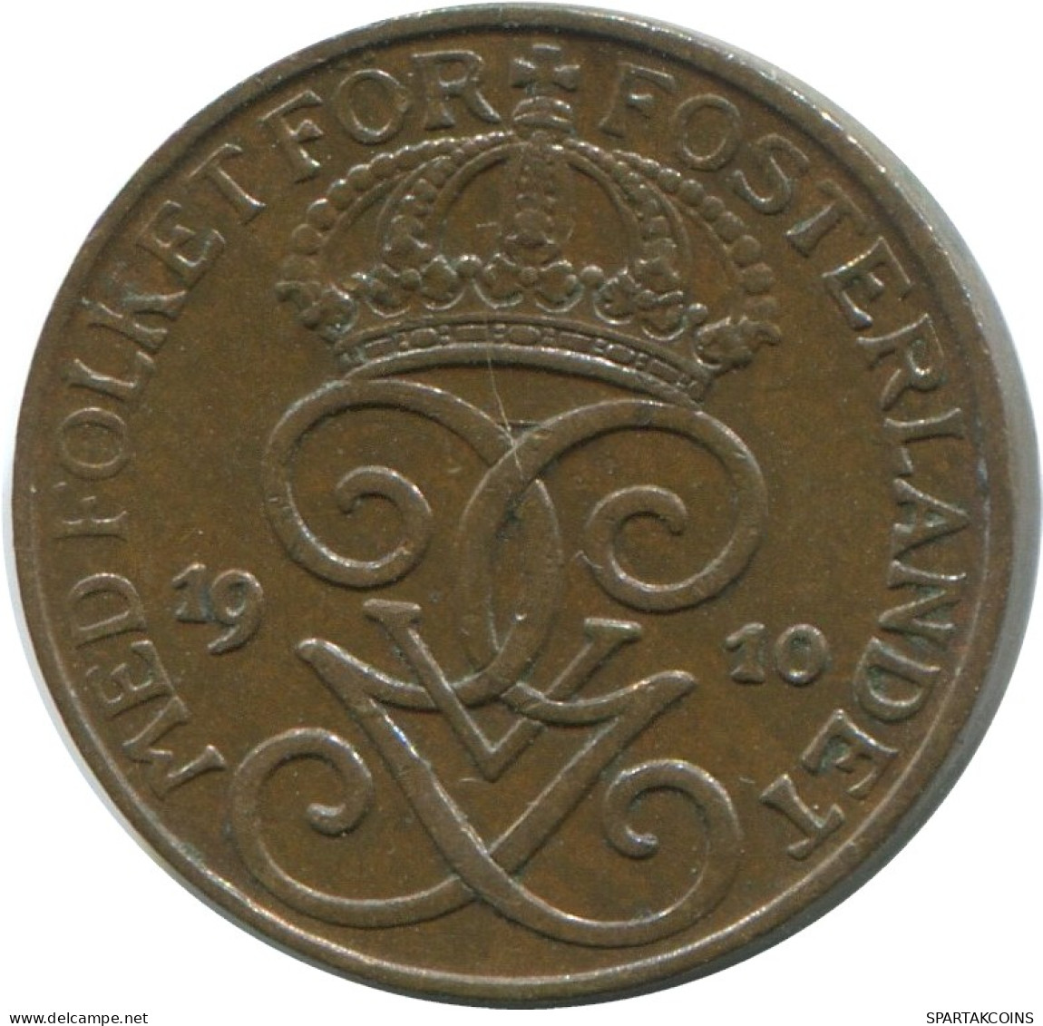 1 ORE 1910 SWEDEN Coin #AD407.2.U.A - Suède