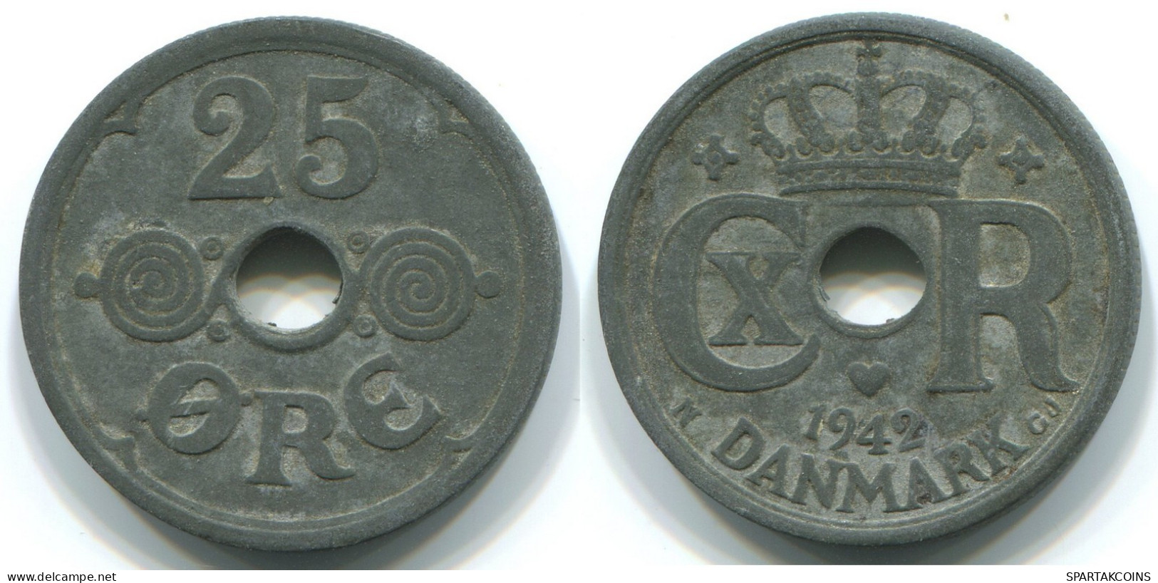 25 ORE 1942 DINAMARCA DENMARK Moneda #WW1008.E.A - Danimarca