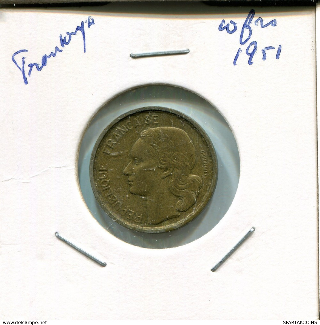 10 FRANCS 1951 FRANKREICH FRANCE Französisch Münze #AP001.D.A - 10 Francs