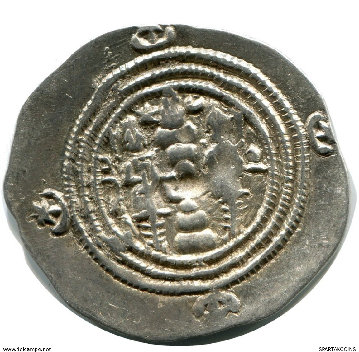 SASSANIAN KHUSRU II AD 590-627 AR Drachm Mitch-ACW.1111-1223 #AH214.45.D.A - Orientalische Münzen
