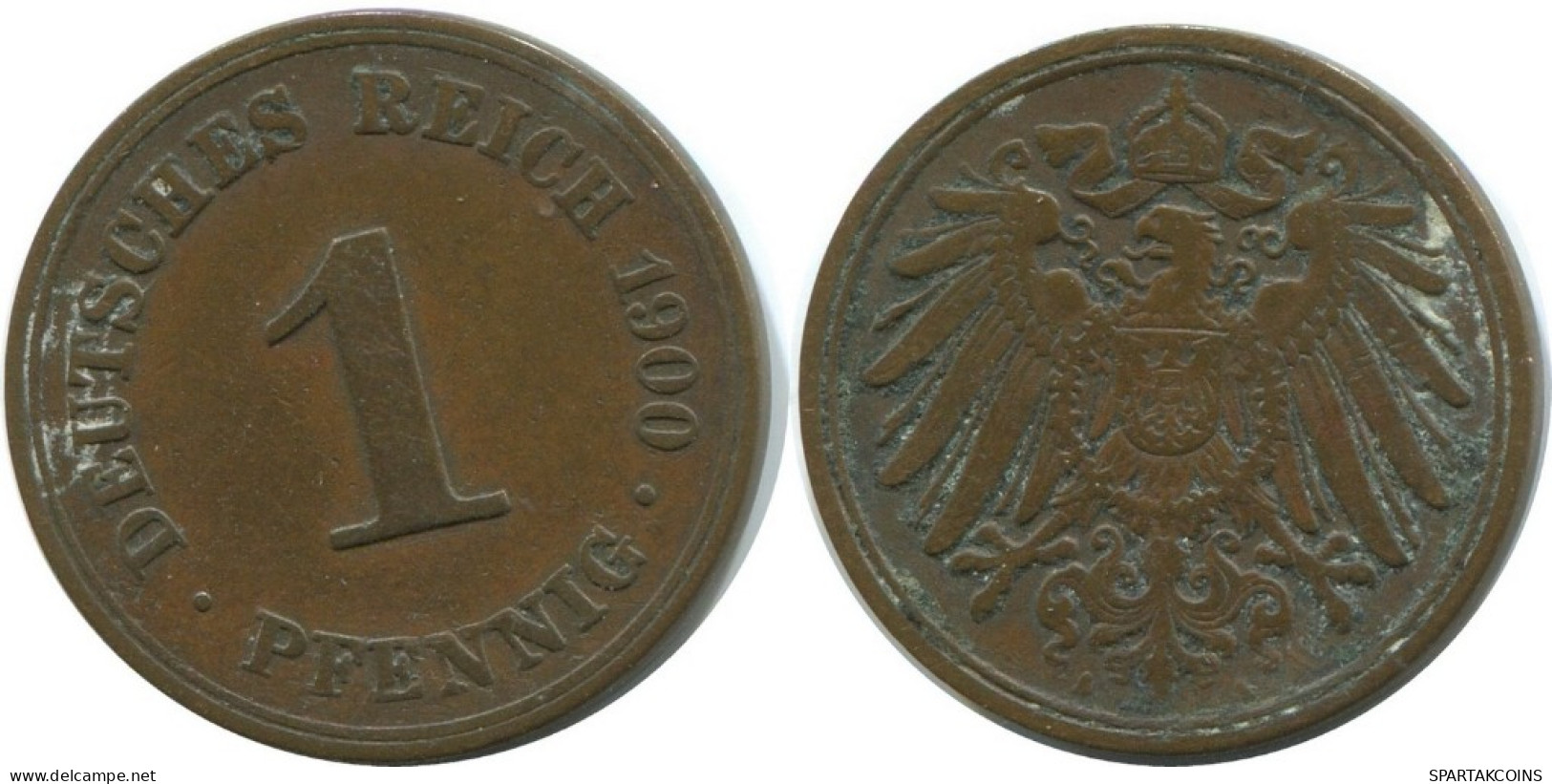 1 PFENNIG 1900 A ALEMANIA Moneda GERMANY #AD438.9.E.A - 1 Pfennig