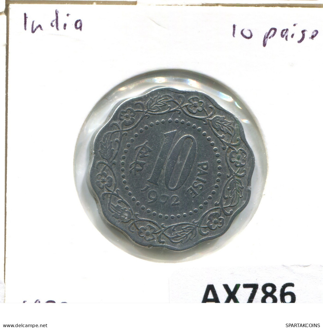10 PAISE 1972 INDIA Moneda #AX786.E.A - Inde