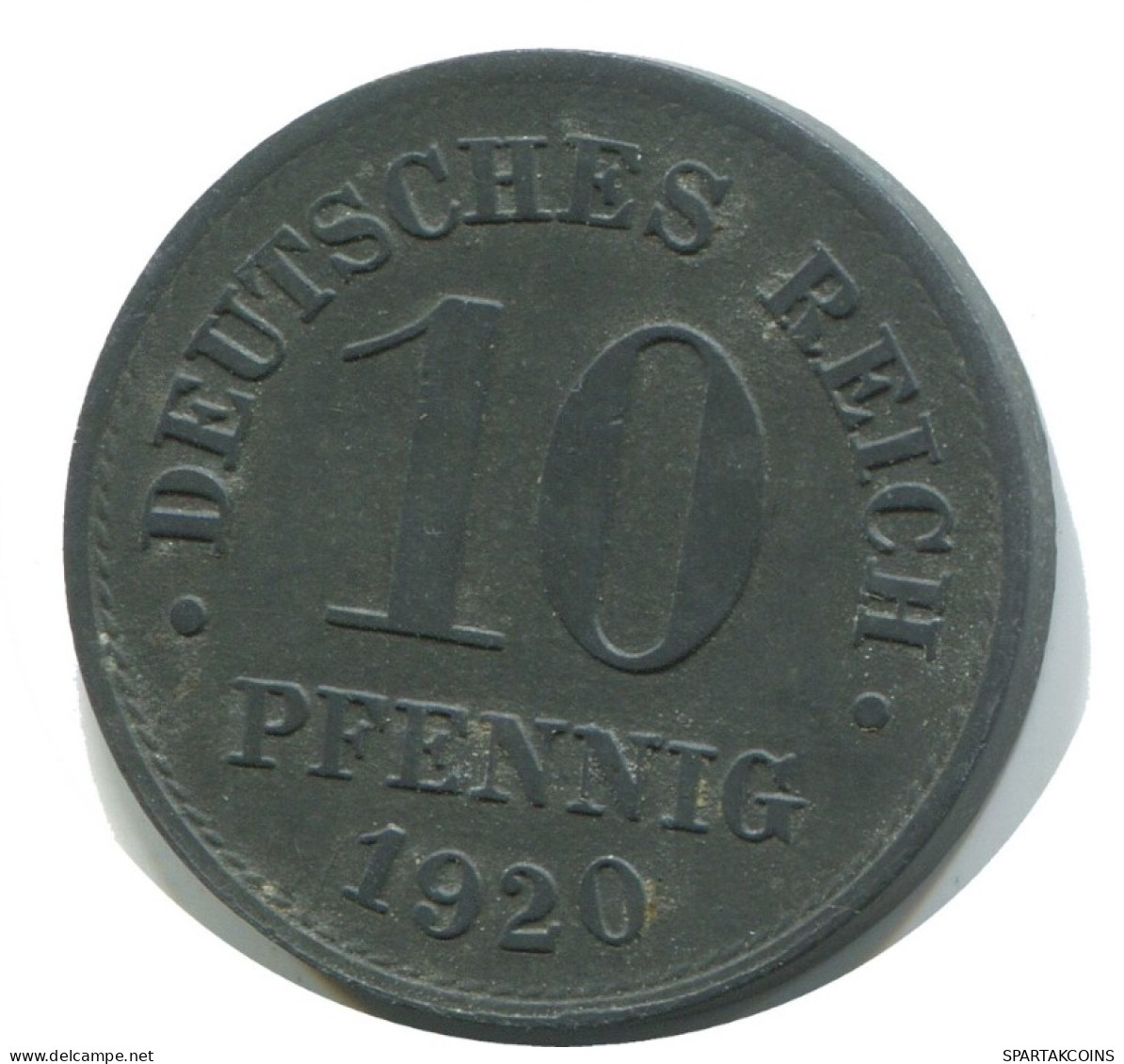 10 PFENNIG 1920 DEUTSCHLAND Münze GERMANY #AE404.D.A - 10 Pfennig