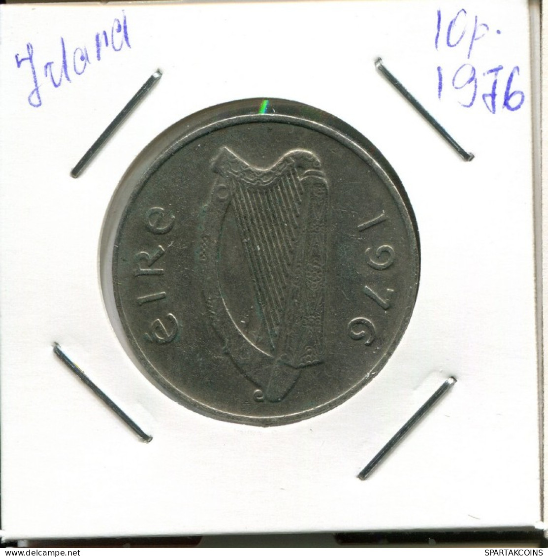 10 PENCE 1976 IRLANDA IRELAND Moneda #AN608.E.A - Ireland