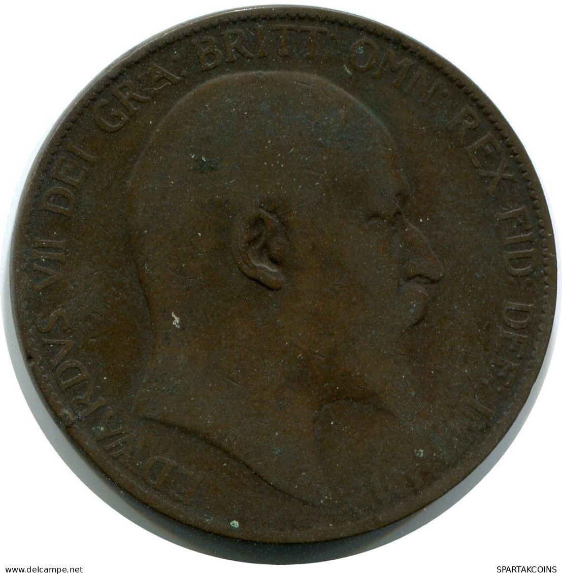PENNY 1907 UK GROßBRITANNIEN GREAT BRITAIN Münze #AZ799.D.A - D. 1 Penny