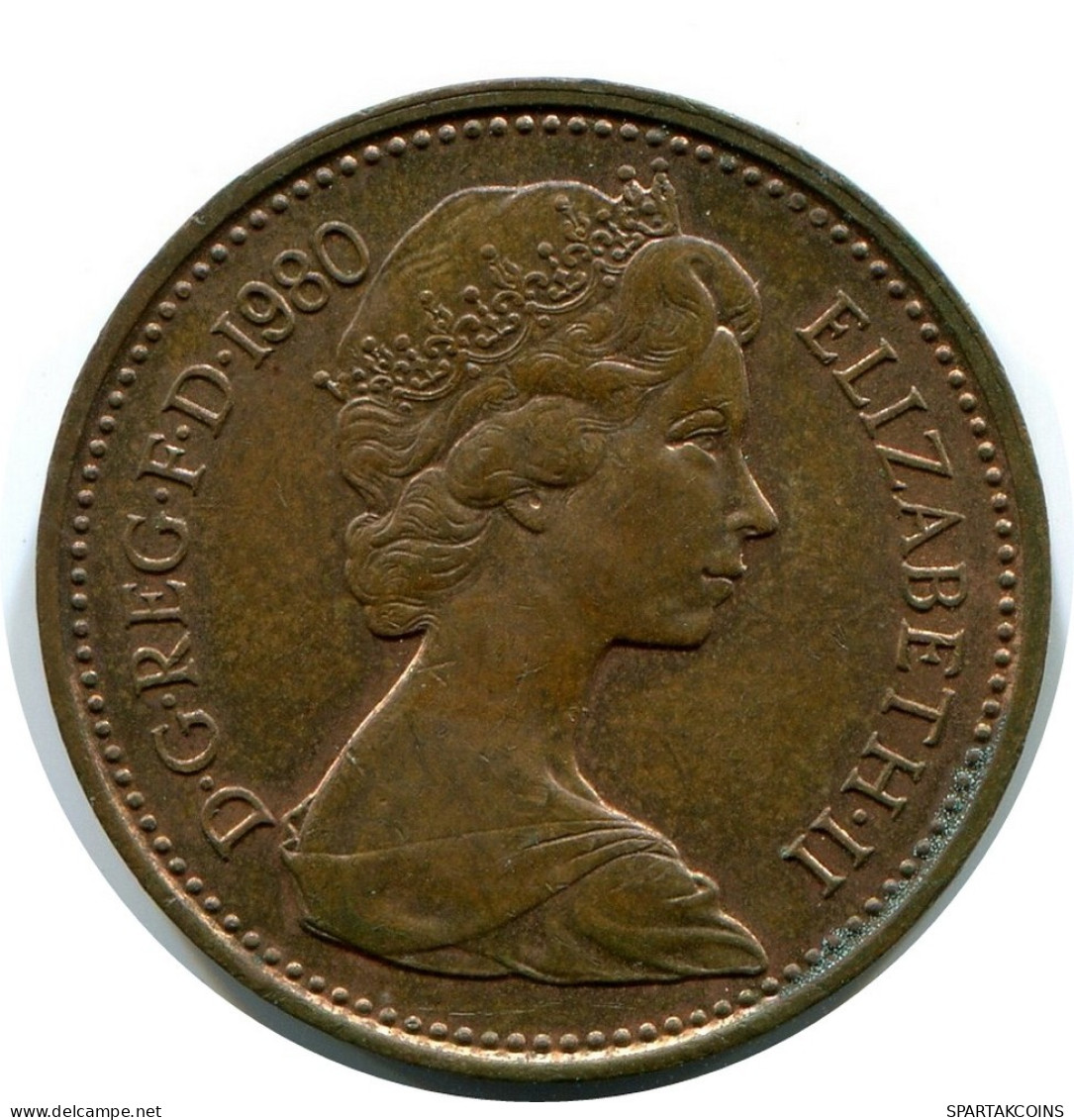 PENNY 1980 UK GROßBRITANNIEN GREAT BRITAIN Münze #AX090.D.A - 1 Penny & 1 New Penny