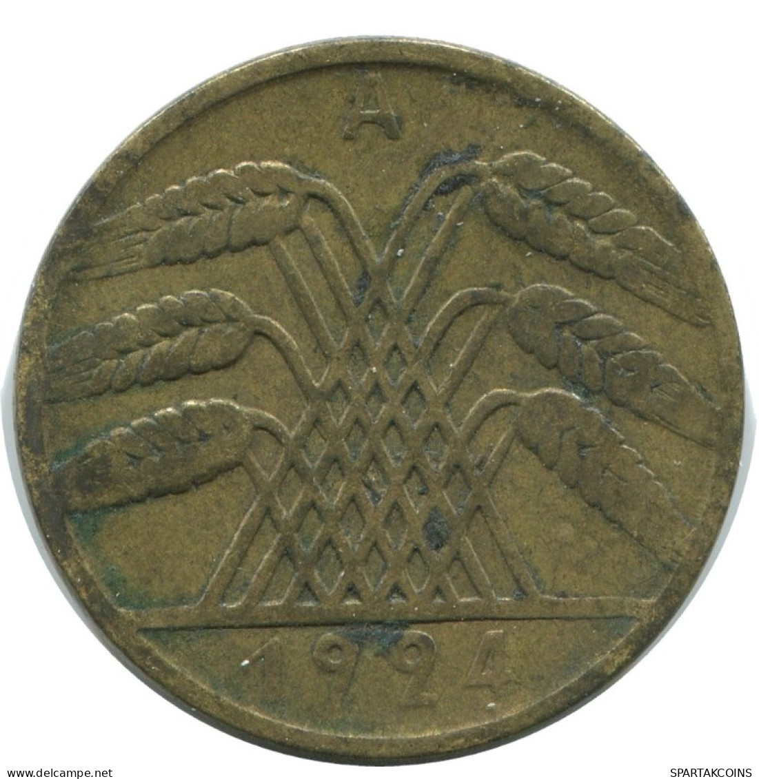 10 REICHSPFENNIG 1924 A ALEMANIA Moneda GERMANY #AD575.9.E.A - 10 Rentenpfennig & 10 Reichspfennig