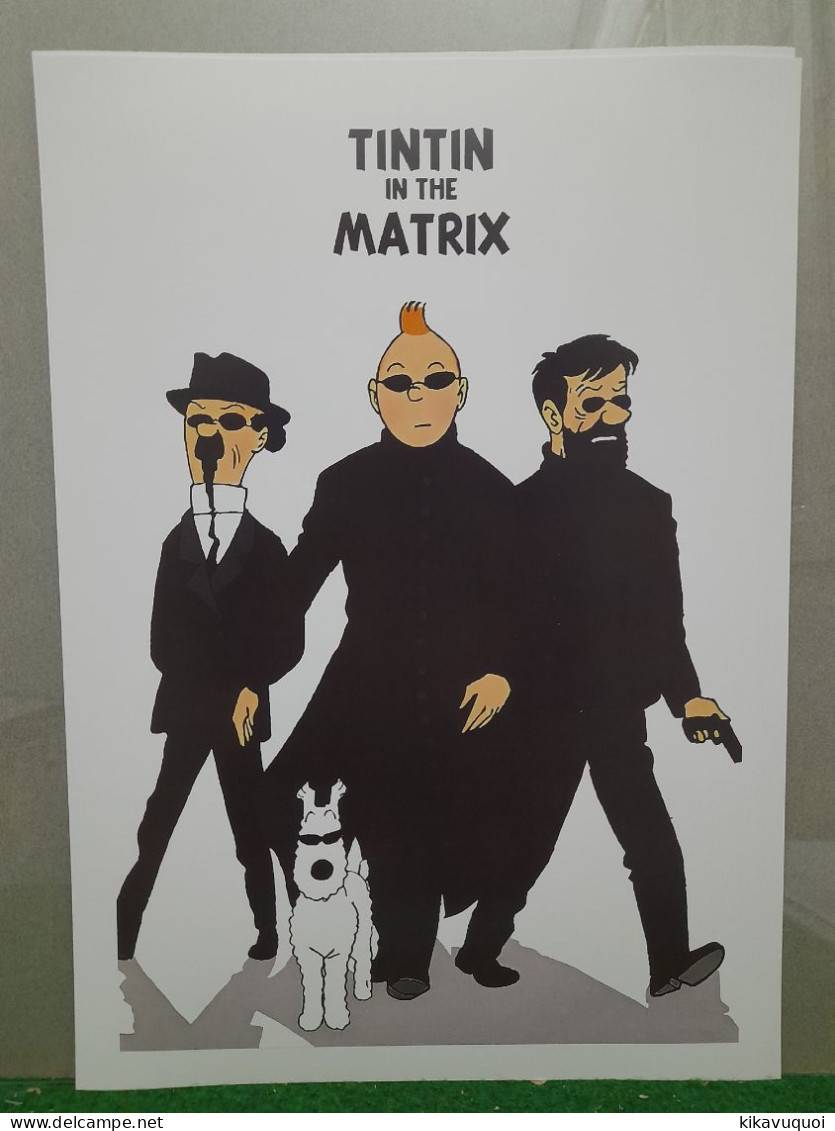 TINTIN MATRIX - AFFICHE POSTER - Autres & Non Classés