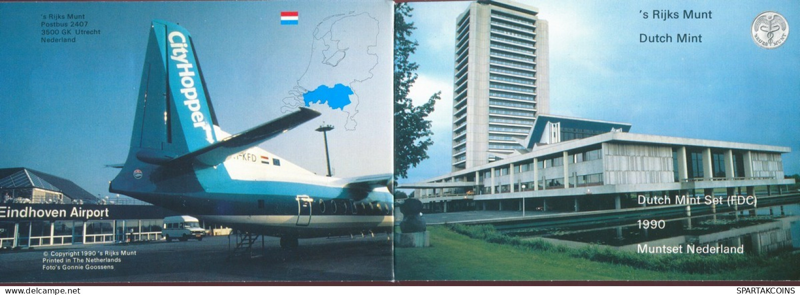 NEERLANDÉS NETHERLANDS 1990 MINT SET 6 Moneda + MEDAL #SET1109.7.E.A - Mint Sets & Proof Sets