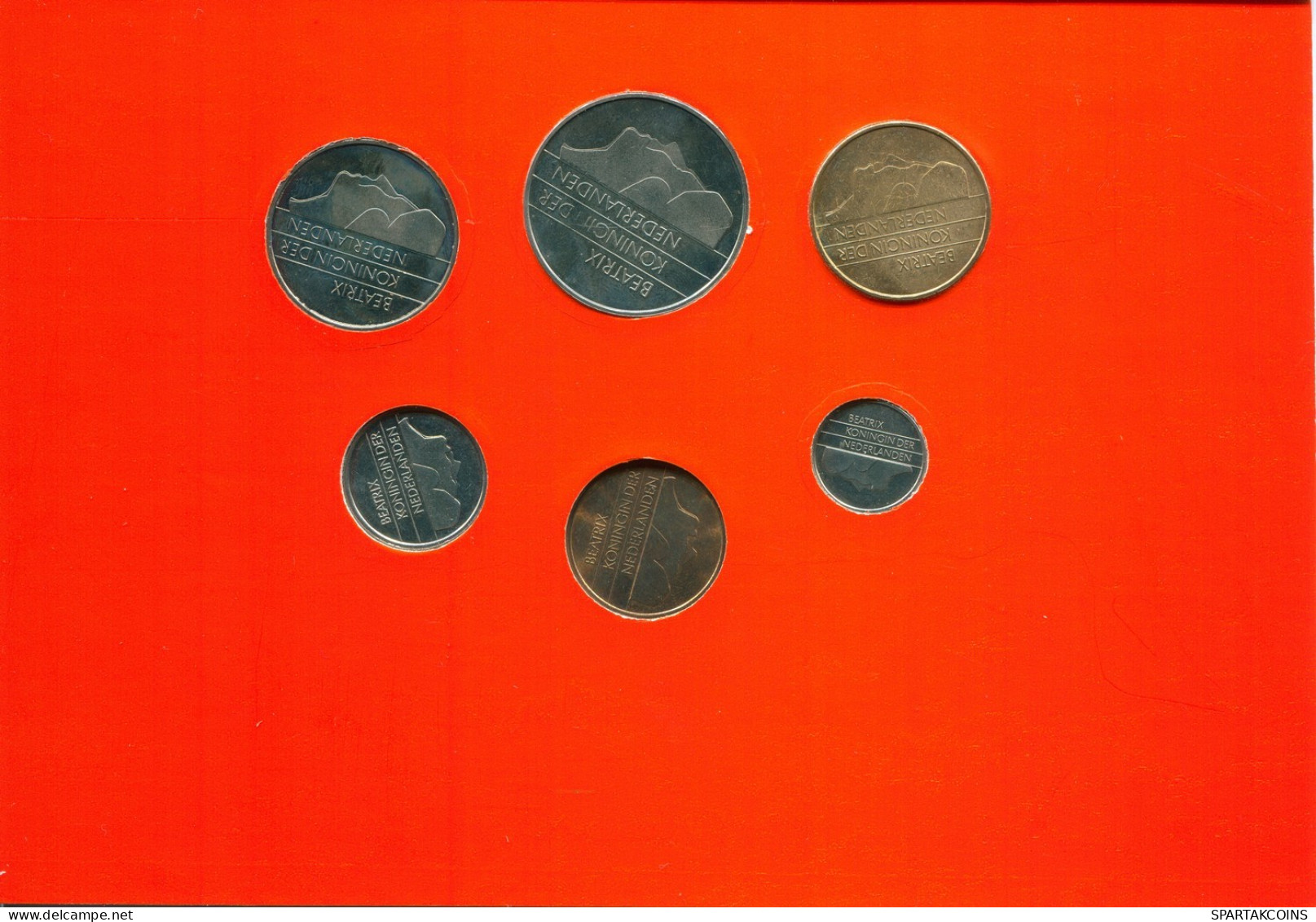 NÉERLANDAIS NETHERLANDS 1991 MINT SET 6 Pièce #SET1028.7.F.A - Jahressets & Polierte Platten