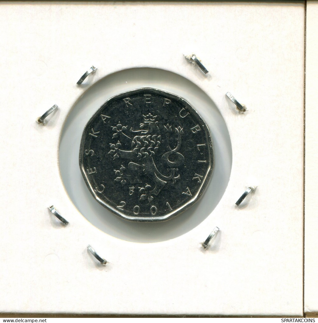2 KORUN 2001 CZECH REPUBLIC Coin #AP758.2.U.A - Czech Republic