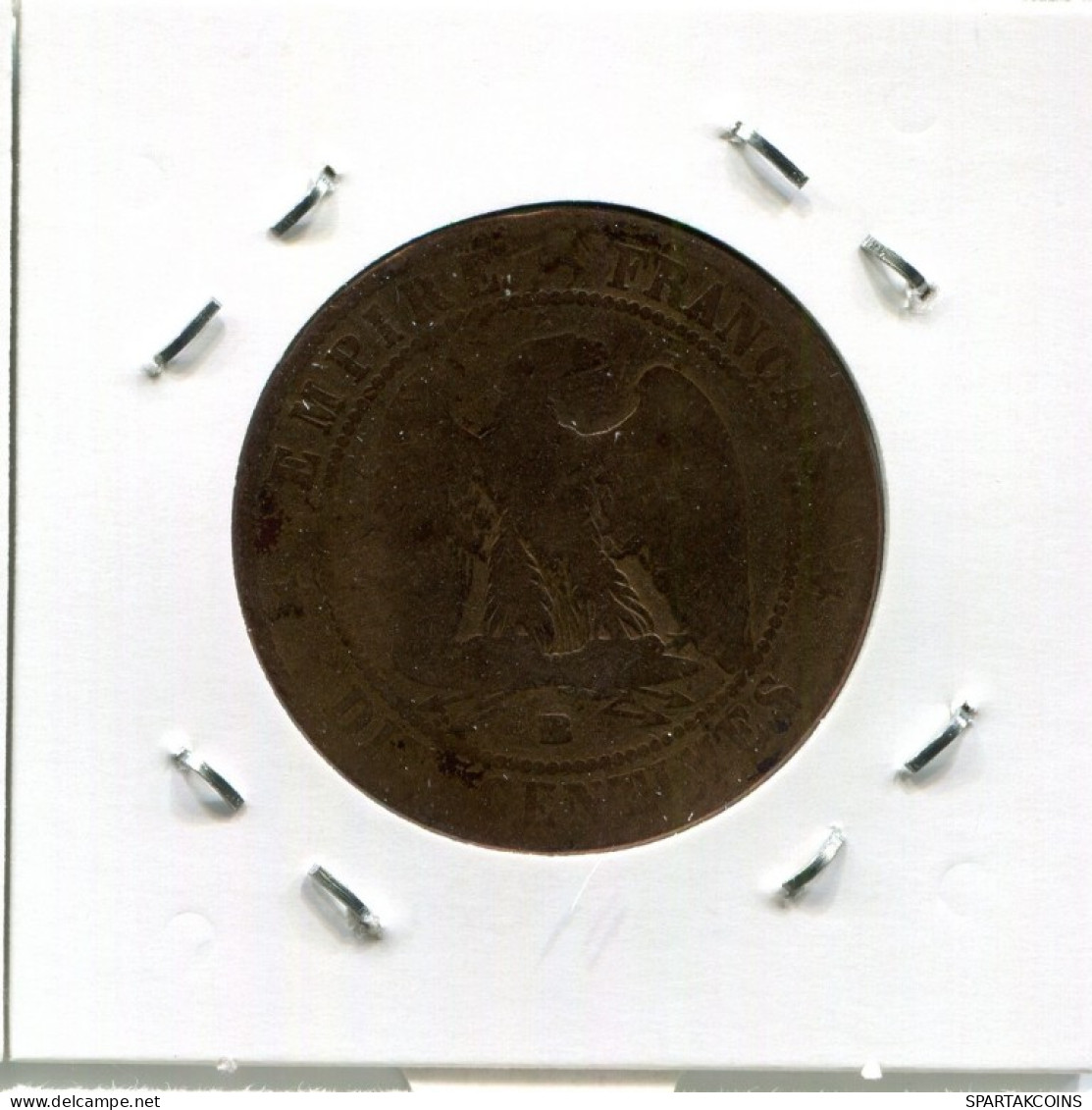 10 CENTIMES 1855 BB FRANCIA FRANCE Napoleon III Moneda #AN053.E.A - 10 Centimes