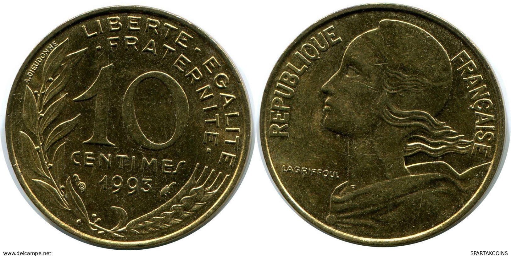 10 CENTIMES 1993 FRANCE Pièce #AZ386.F.A - 10 Centimes