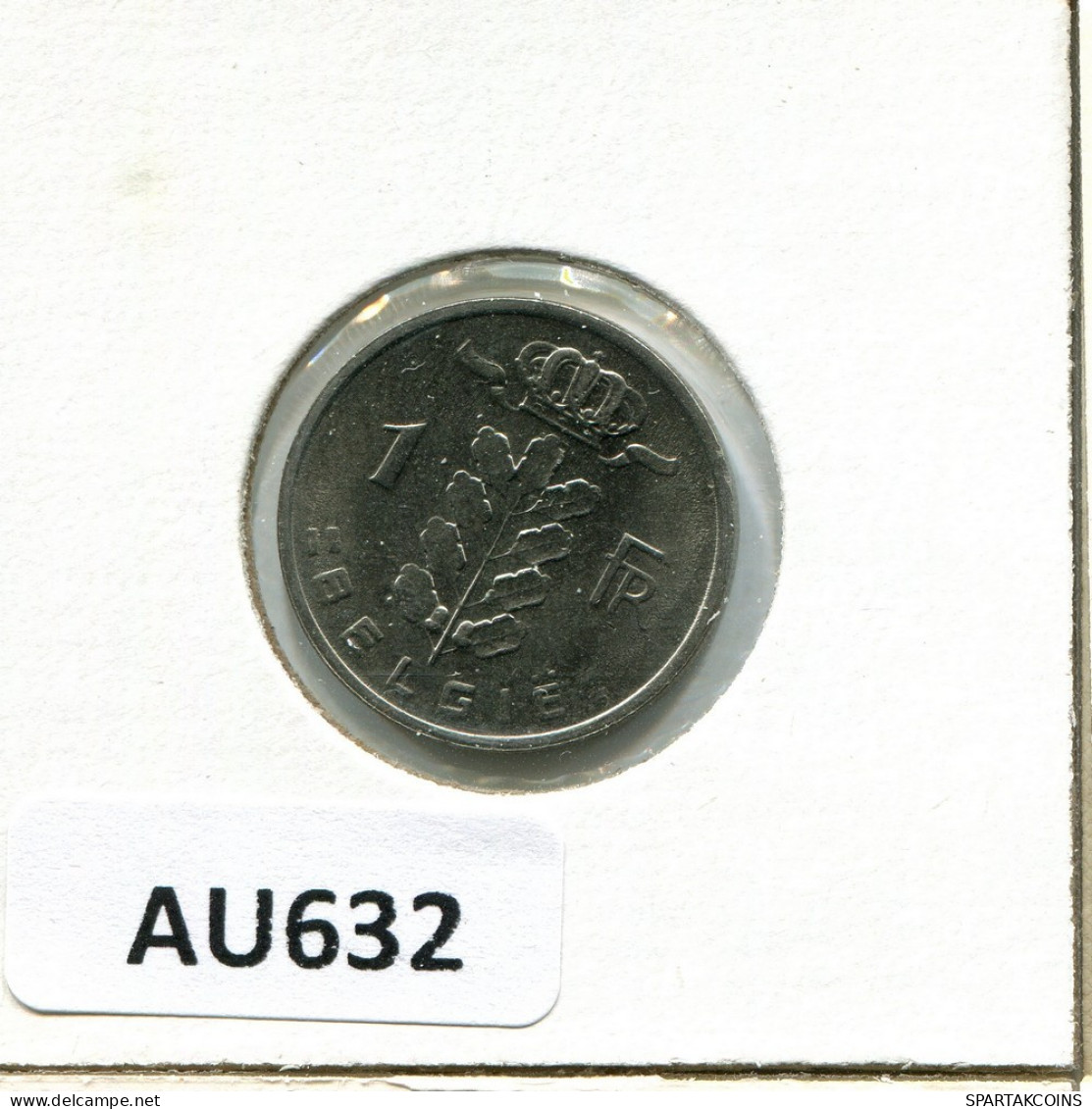 1 FRANC 1980 DUTCH Text BELGIUM Coin #AU632.U.A - 1 Franc