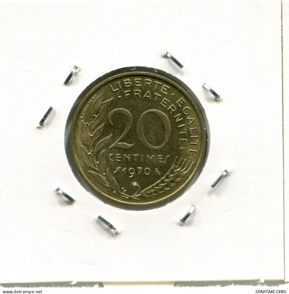 20 CENTIMES 1970 FRANCE Pièce Française #AN883.F.A - 20 Centimes