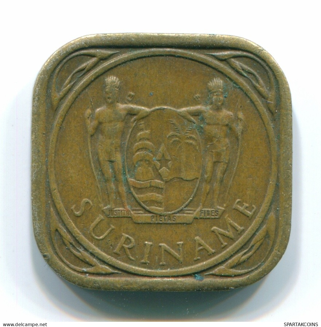 5 CENTS 1972 SURINAM NIEDERLANDE Nickel-Brass Koloniale Münze #S12974.D.A - Suriname 1975 - ...