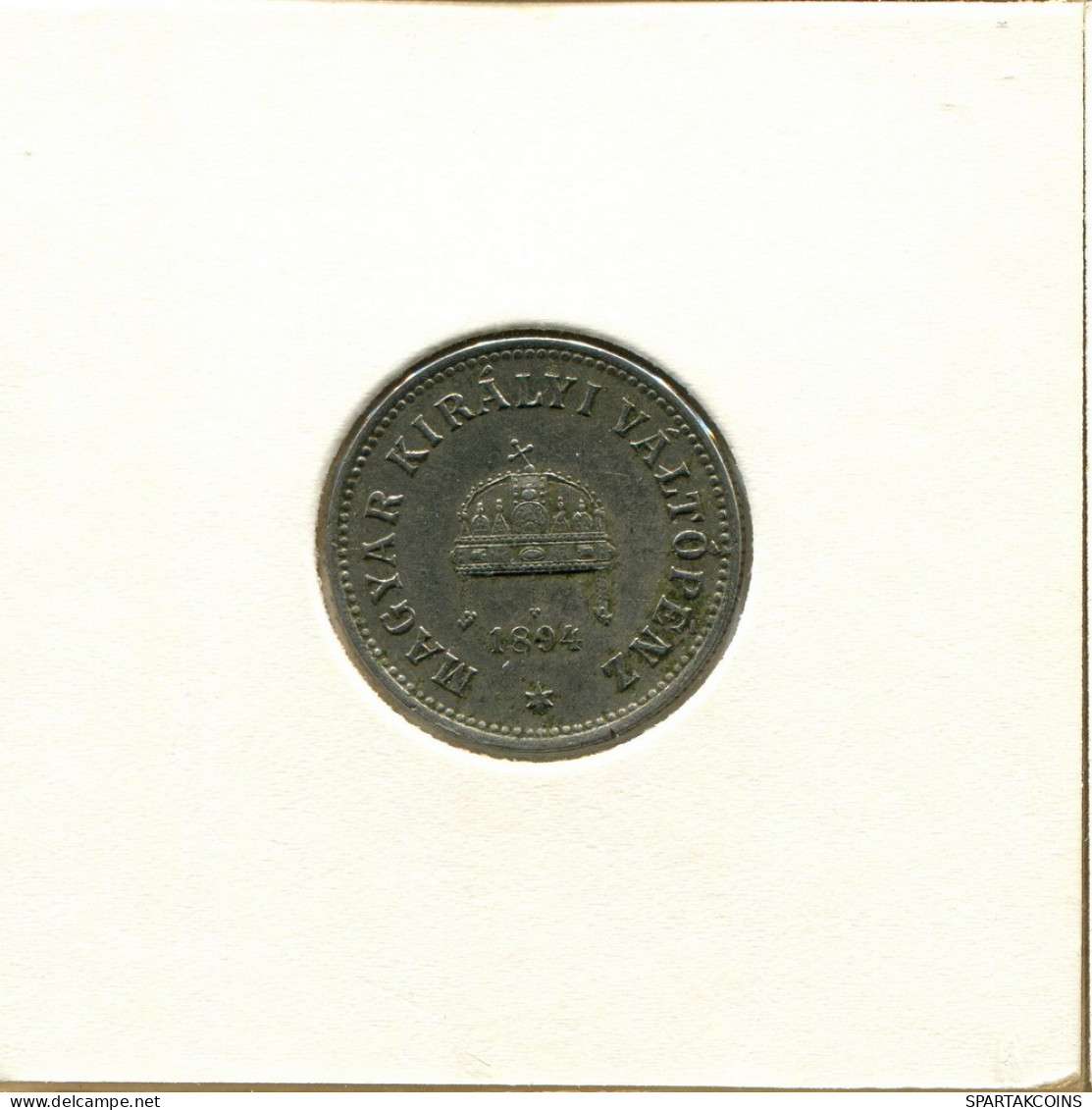10 FILLER 1894 HUNGARY Coin #AY423.U.A - Hungary