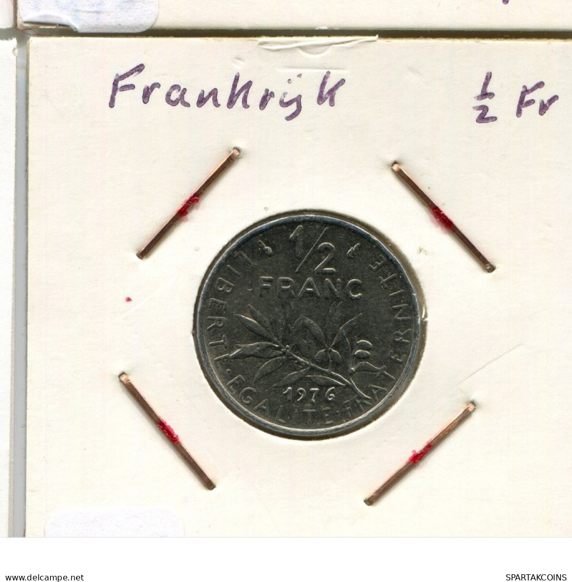 1/2 FRANC 1976 FRANCE Coin French Coin #AM922.U.A - 1/2 Franc