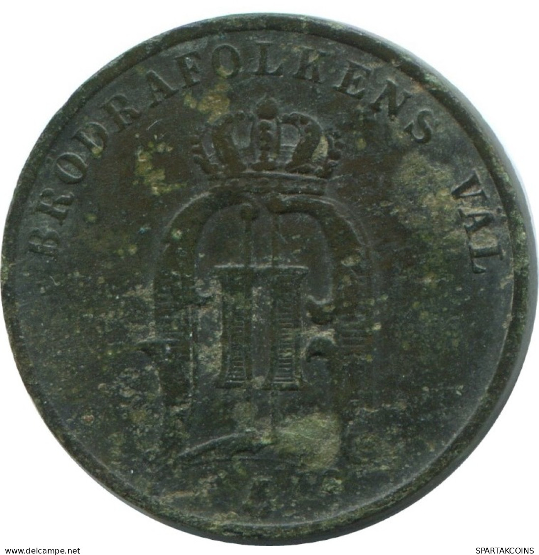 2 ORE 1883 SWEDEN Coin #AC959.2.U.A - Suède