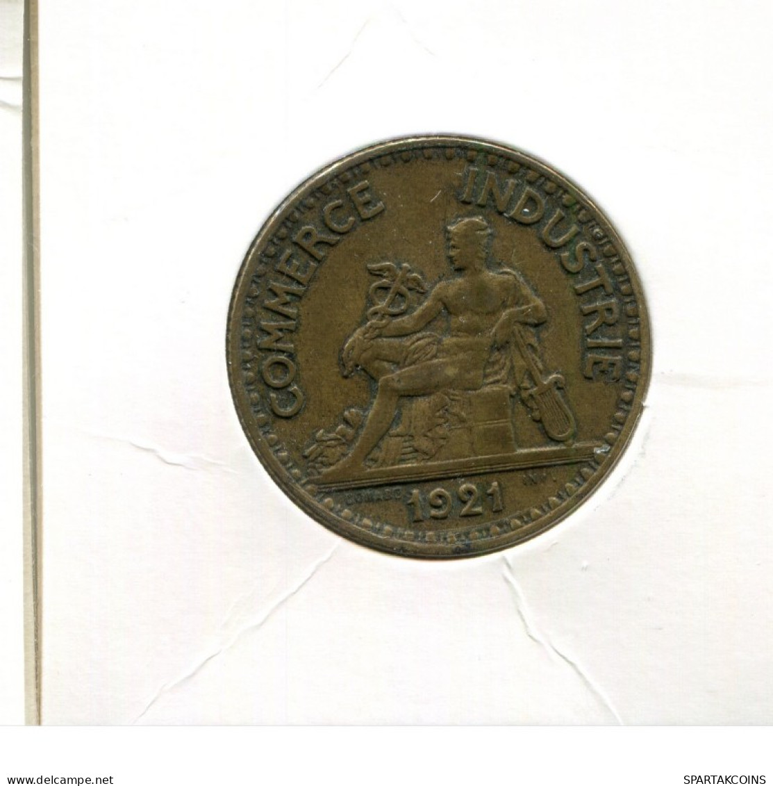 2 FRANCS 1921 FRANCIA FRANCE Moneda #AK675.E.A - 2 Francs