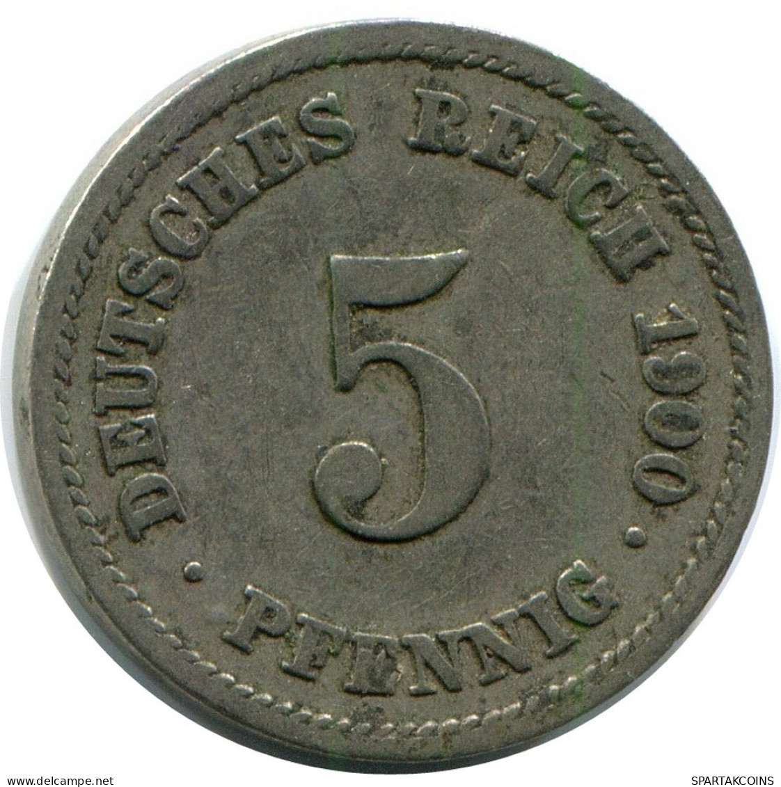 5 PFENNIG 1900 F ALLEMAGNE Pièce GERMANY #DB178.F.A - 5 Pfennig