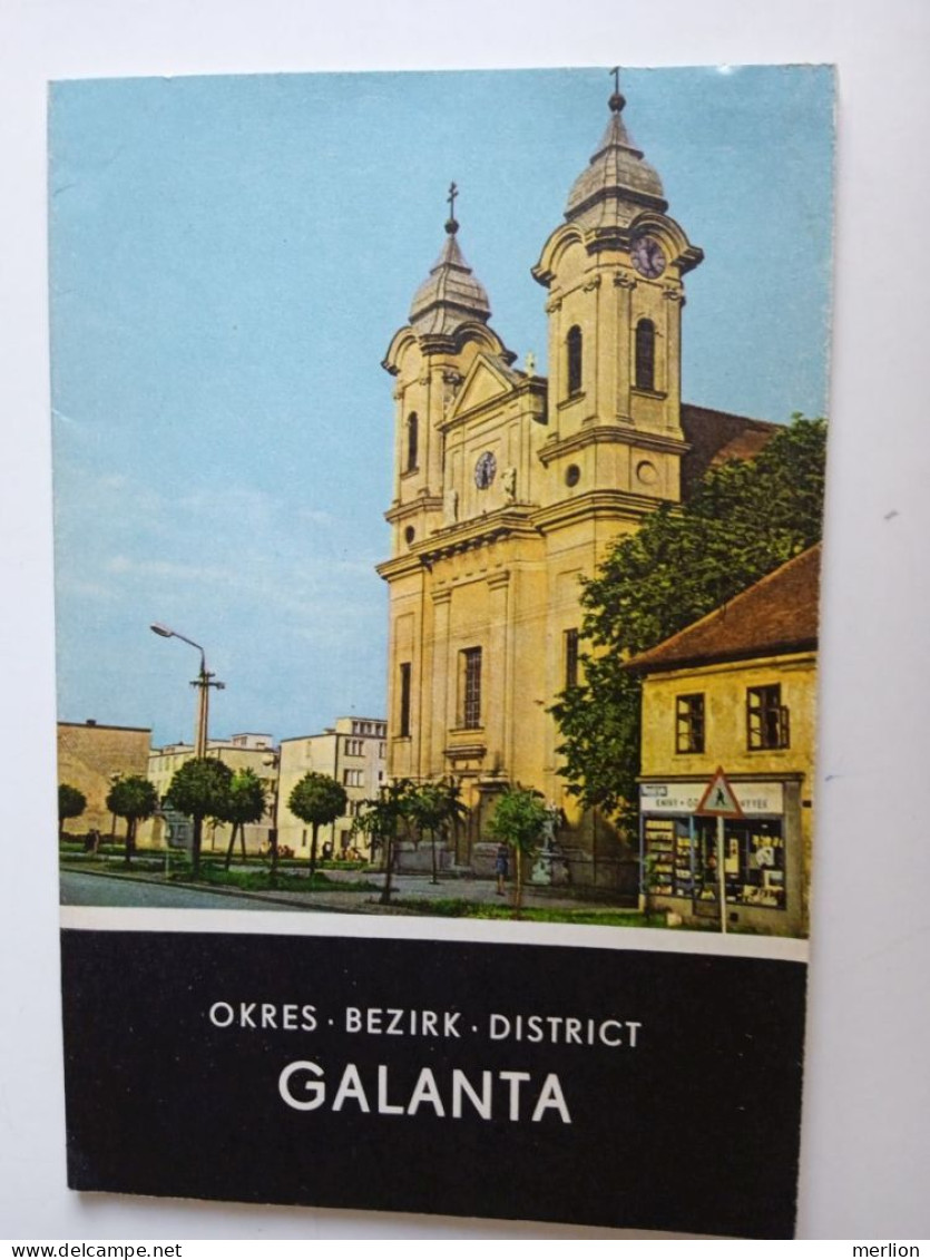 D203052    Czechoslovakia - Tourism Brochure - Slovakia  - GALANTA     Ca 1960 - Toeristische Brochures