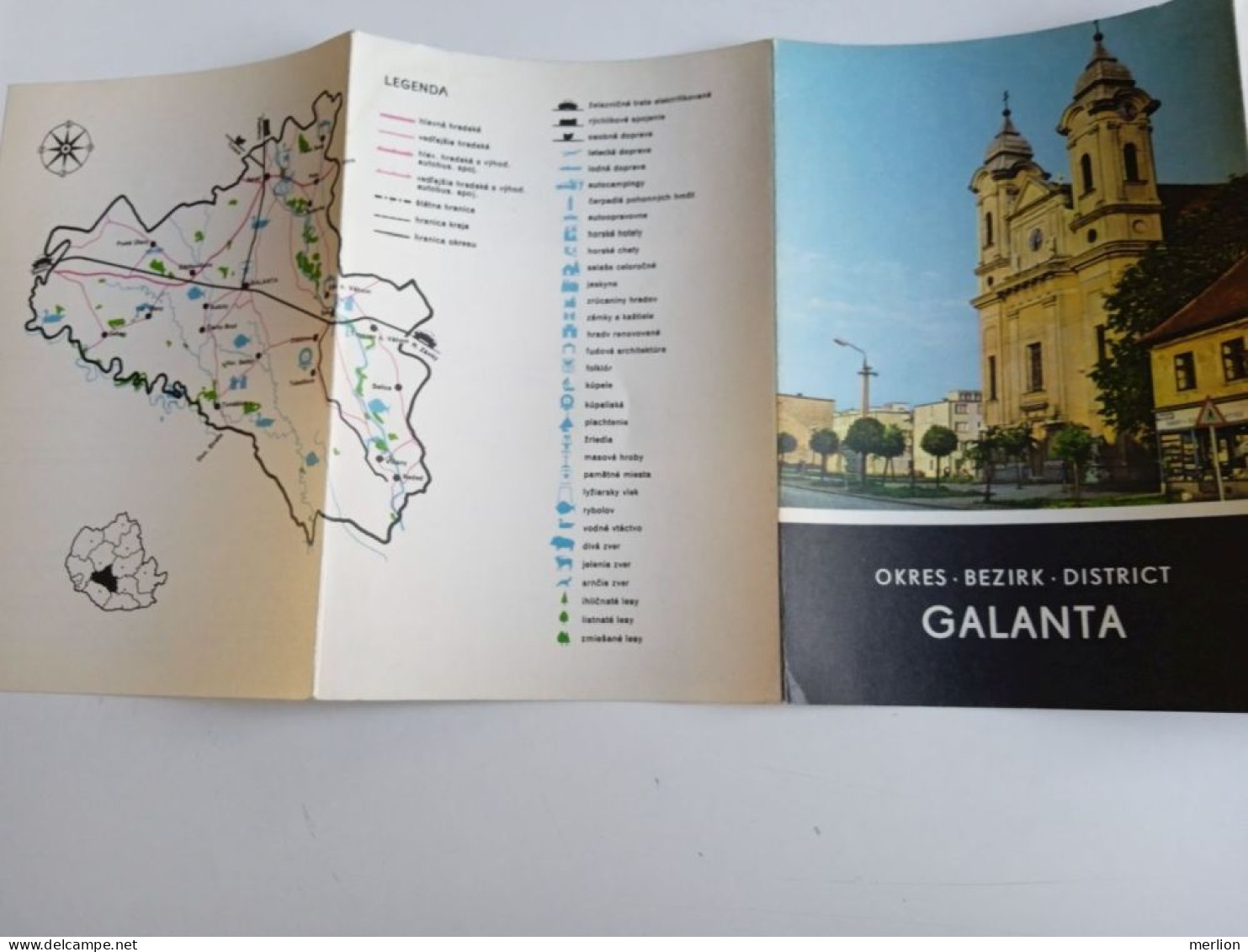 D203052    Czechoslovakia - Tourism Brochure - Slovakia  - GALANTA     Ca 1960 - Tourism Brochures