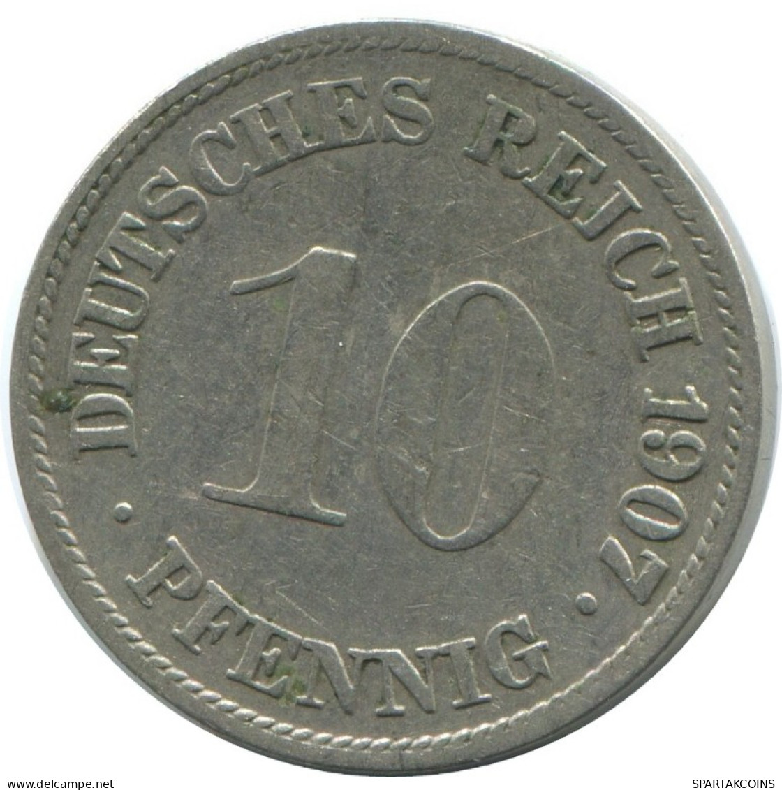 10 PFENNIG 1907 G ALEMANIA Moneda GERMANY #AE517.E.A - 10 Pfennig