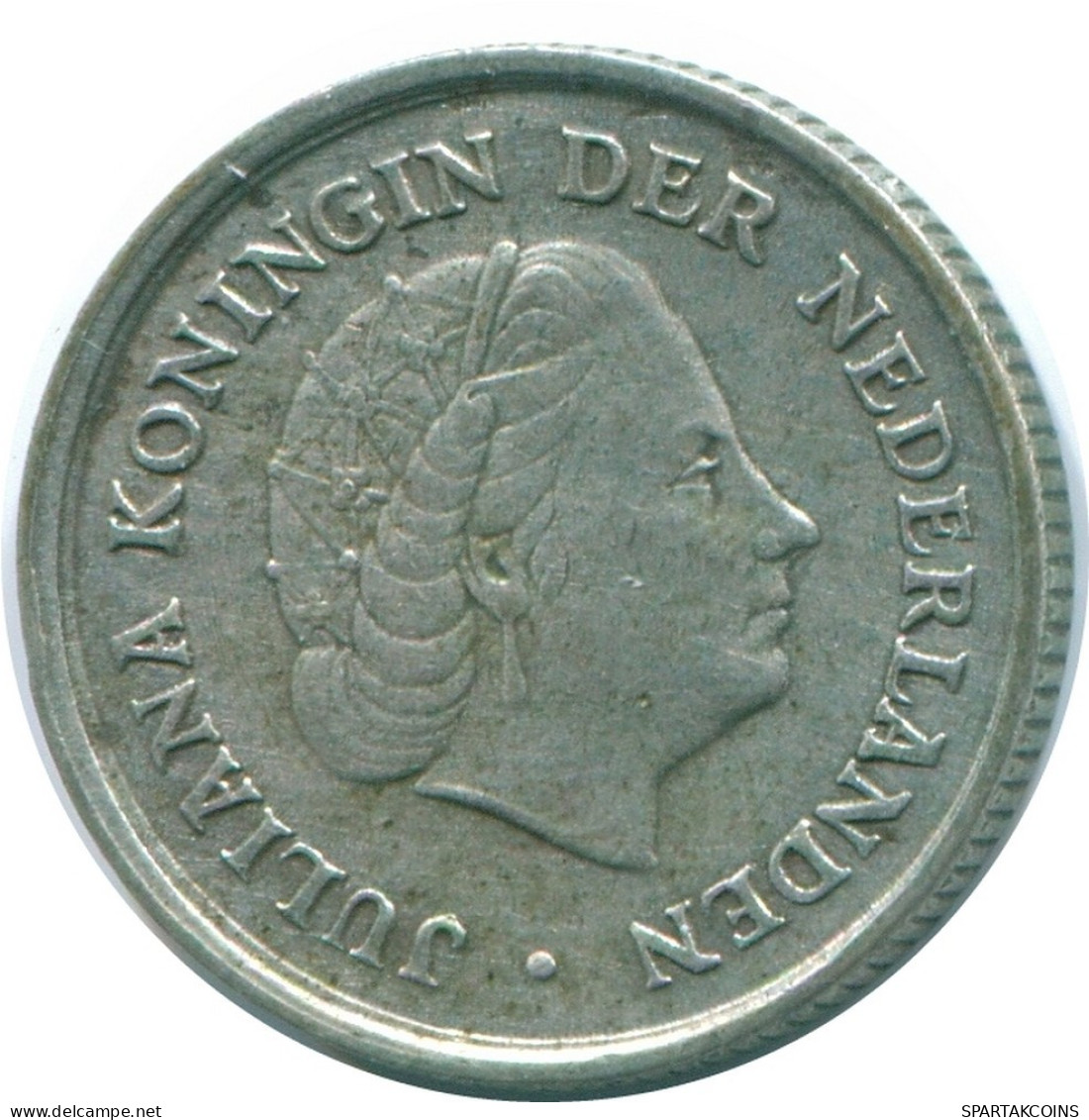 1/10 GULDEN 1966 NETHERLANDS ANTILLES SILVER Colonial Coin #NL12783.3.U.A - Antillas Neerlandesas