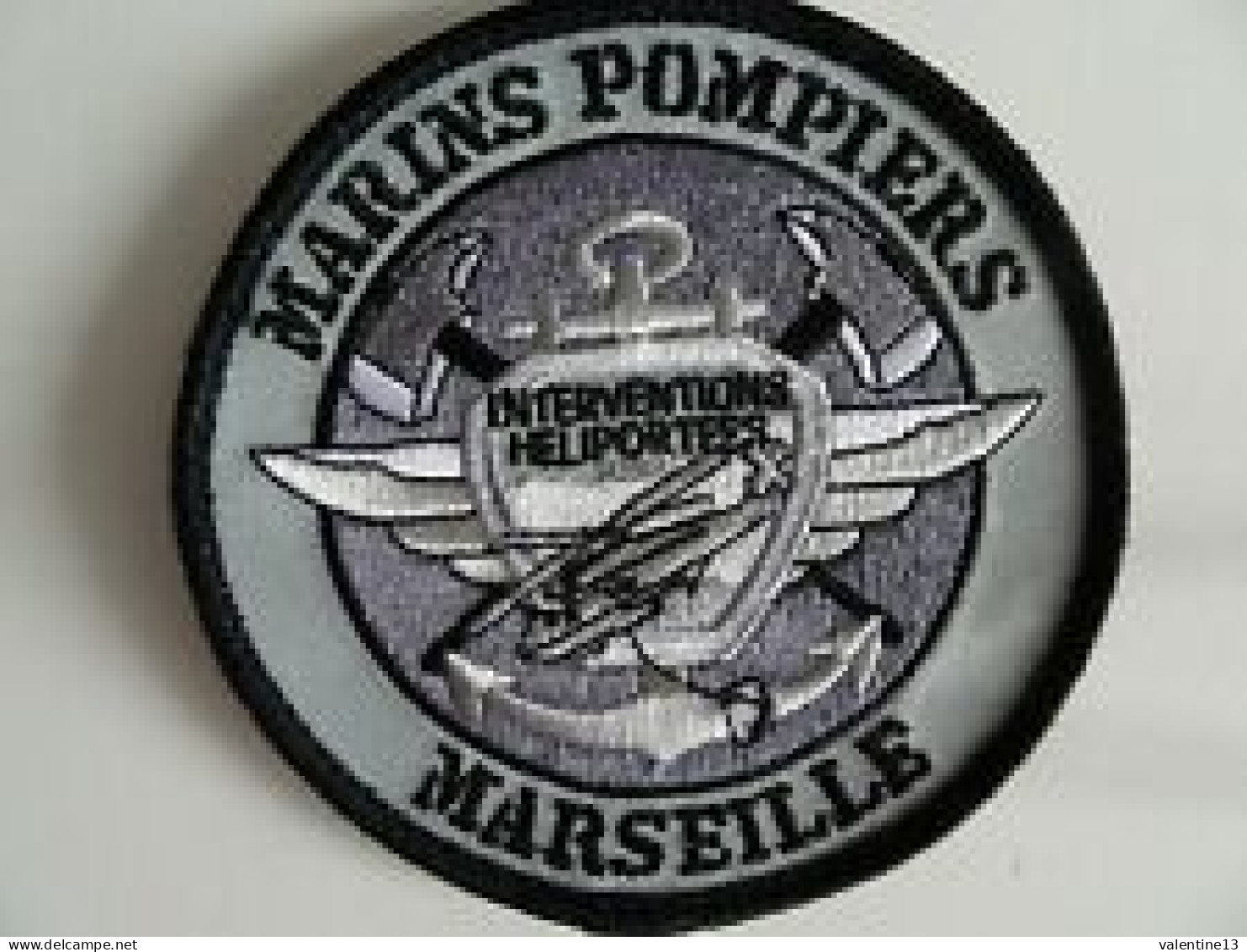 Ecusson BATAILLON DE MARINS POMPIERS DE MARSEILLE INTERVENTIONS HELIPORTEES BV - Bomberos