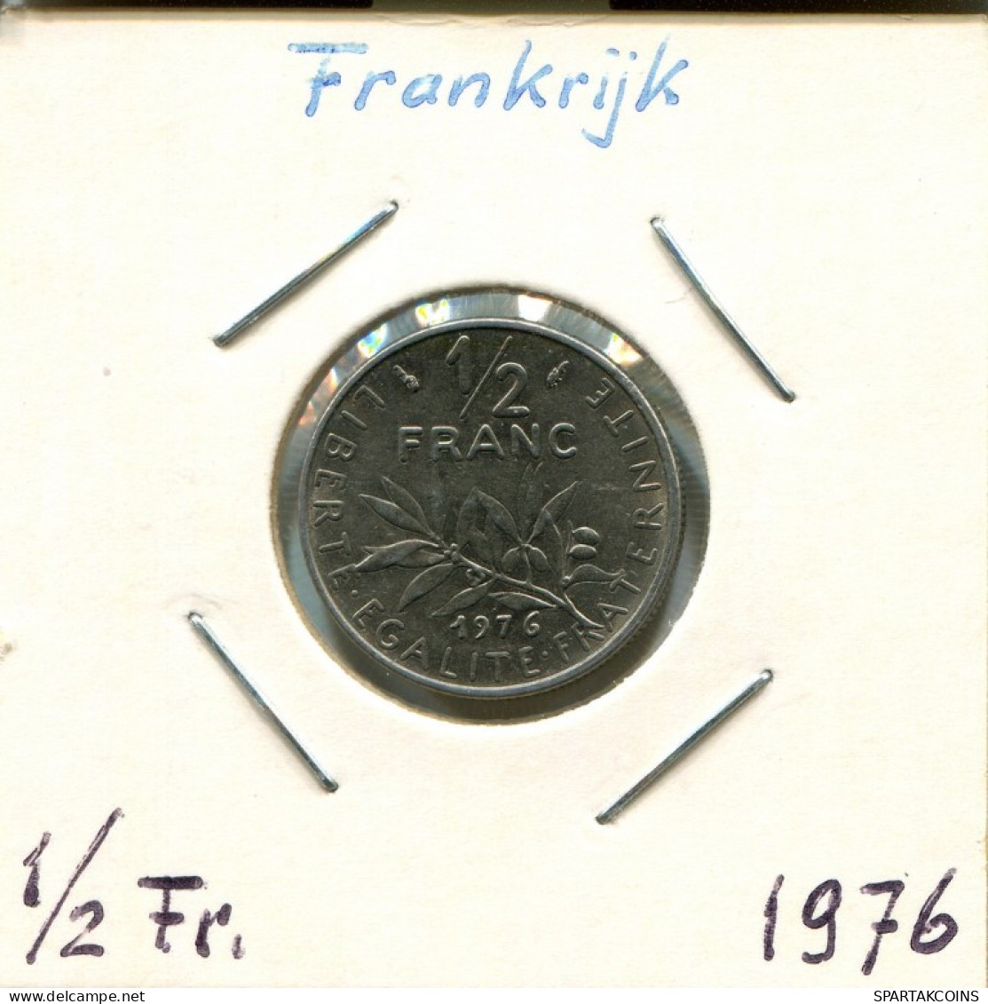 1/2 FRANC 1975 FRANCE Pièce Française #AM248.F.A - 1/2 Franc