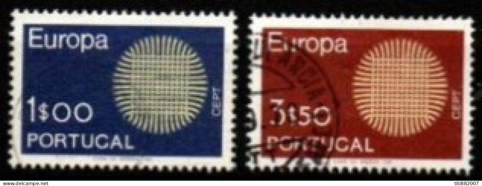 PORTUGAL   -  1970 .  Y&T N° 1073 / 1074 Oblitérés.  EUROPA - Oblitérés