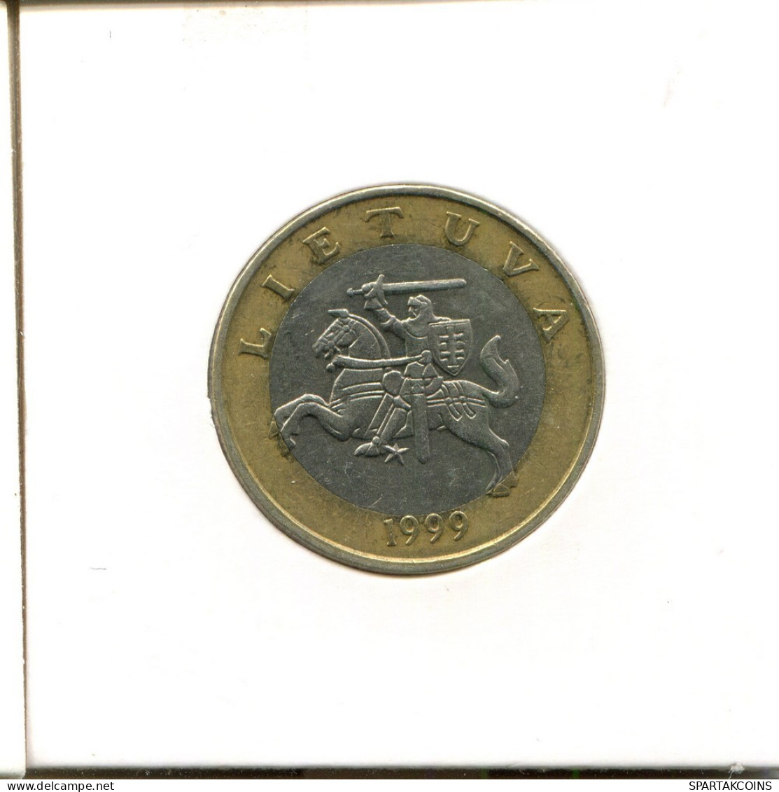 2 LITAI 1999 LITAUEN LITHUANIA BIMETALLIC Münze #AS698.D.A - Lituanie